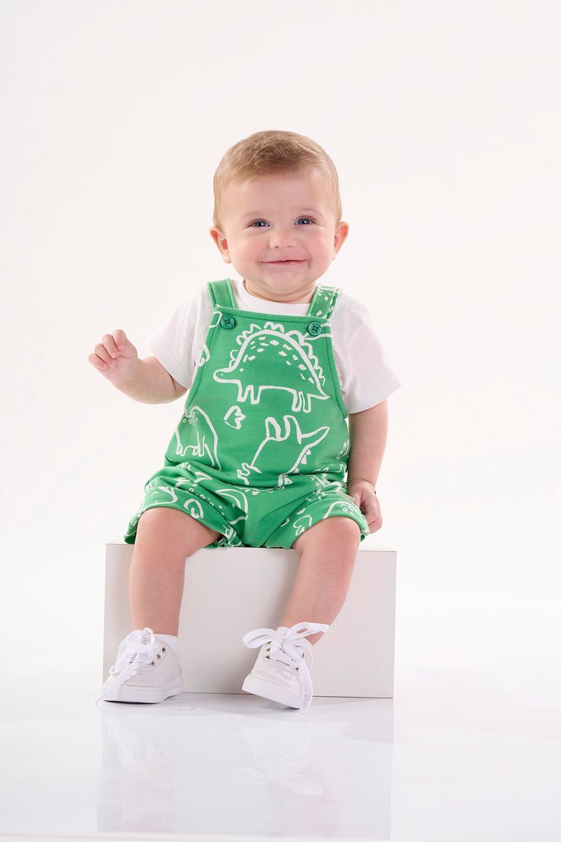 Conjunto-Jardineira-e-Body-para-Bebe-Menino--Verde--Up-Baby