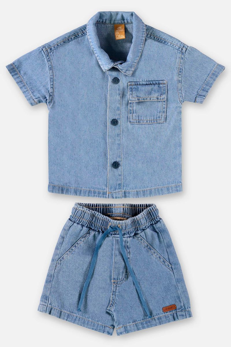 Conjunto-para-Bebe-Menino-em-Jeans--Azul--Up-Baby