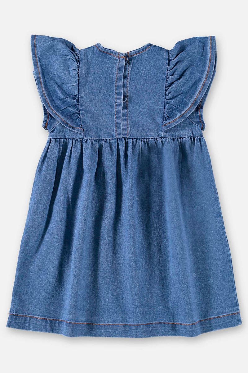 Vestido-Infantil-Manga-Curta-em-Jeans--Azul--Up-Baby