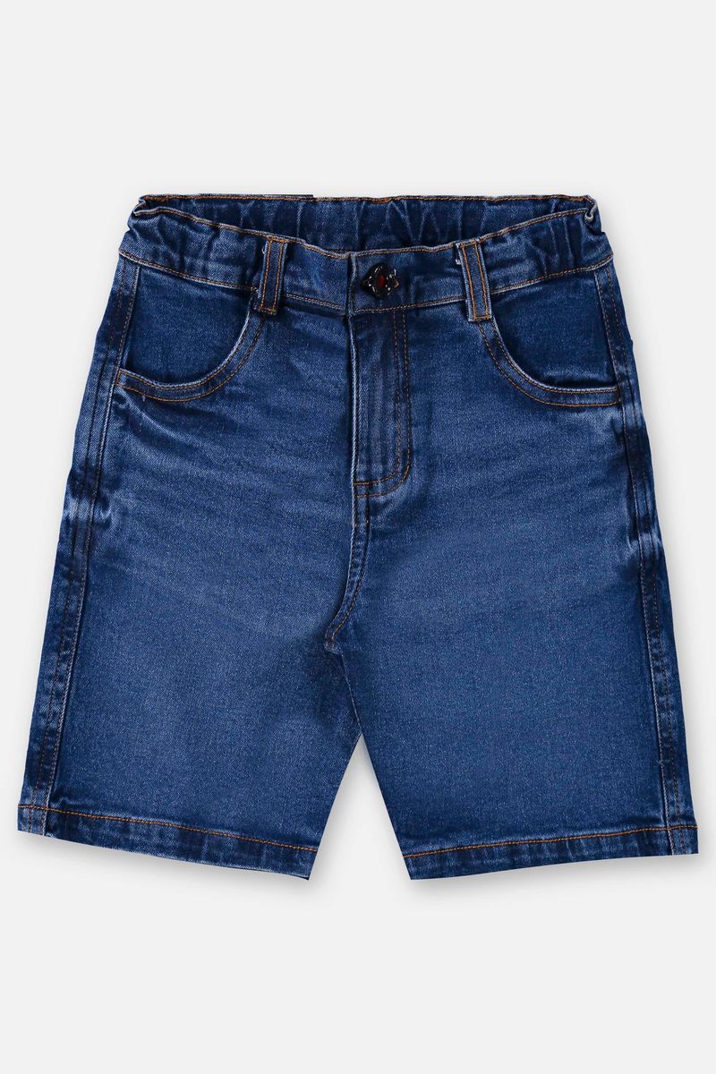 Bermuda-Jeans-Infantil-para-Menino--Azul-Marinho--Up-Baby