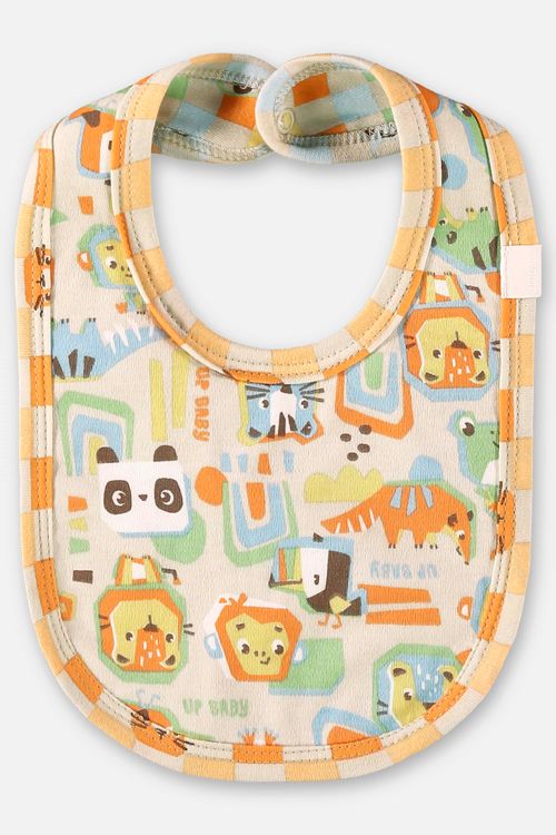 Babador Comfy Unissex para Bebê em Suedine (Bege) Up Baby