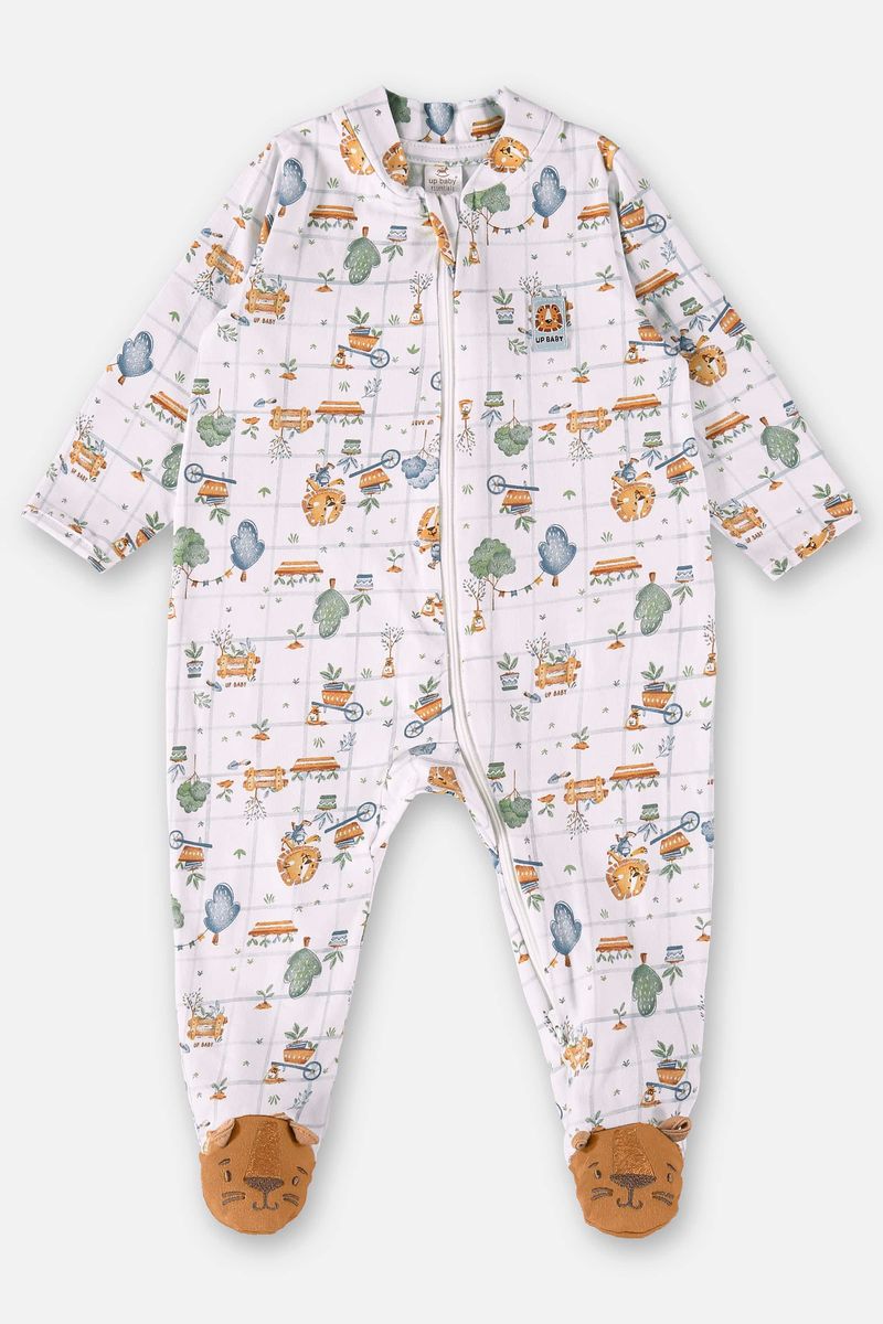 Macacao-Comfy-Unissex-para-Bebe-em-Suedine--Branco--Up-Baby