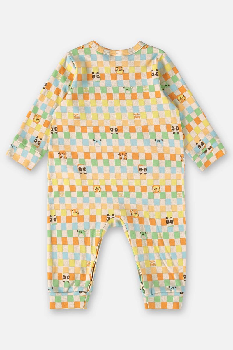 Macaquinho-Comfy-Unissex-para-Bebe-em-Suedine--Bege--Up-Baby