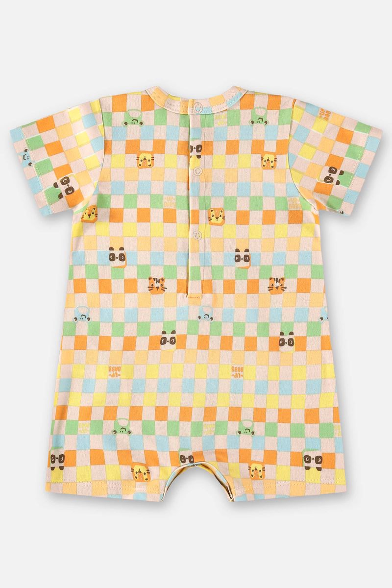 Macaquinho-Unissex-Comfy-para-Bebe-em-Suedine--Bege--Up-Baby