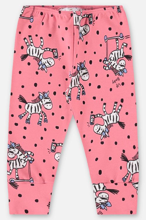 Calça Essentials para Bebê Menina em Suedine (Rosa) Up Baby