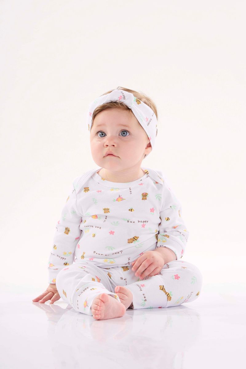 Calca-Essentials-para-Bebe-Menina-em-Suedine--Branco--Up-Baby