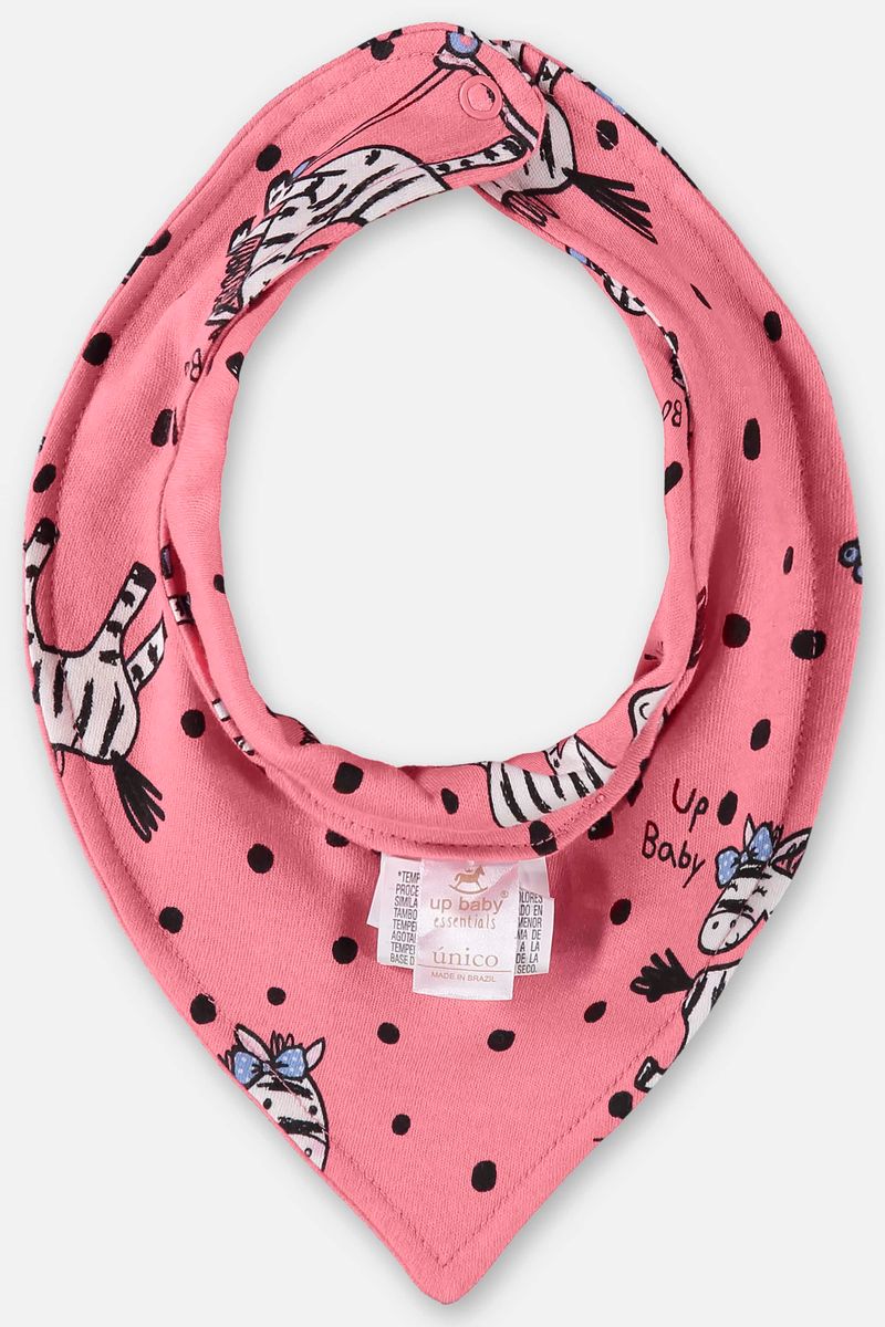 Babador-Essentials-para-Bebe-Menina-em-Suedine--Rosa--Up-Baby