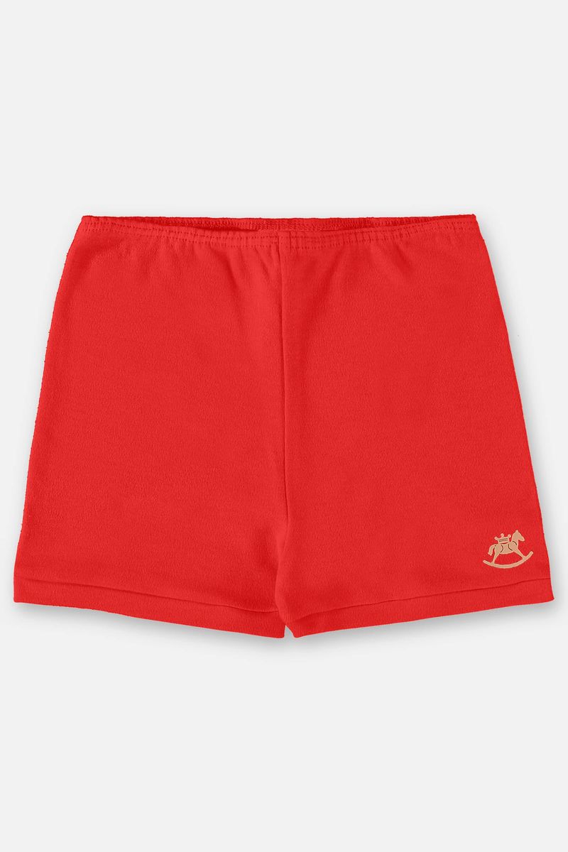 Short-Unissex-Essentials-Basico-para-Bebe--Vermelho--Up-Baby