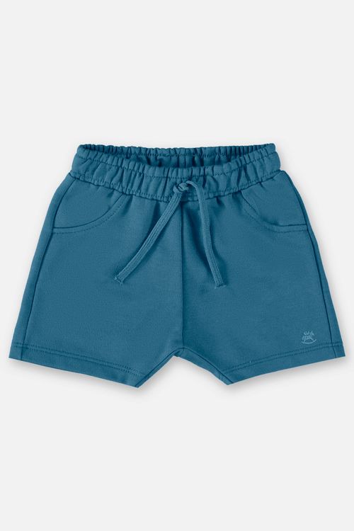 Short Básico para Bebê Menino em Moletom (Azul) Up Baby