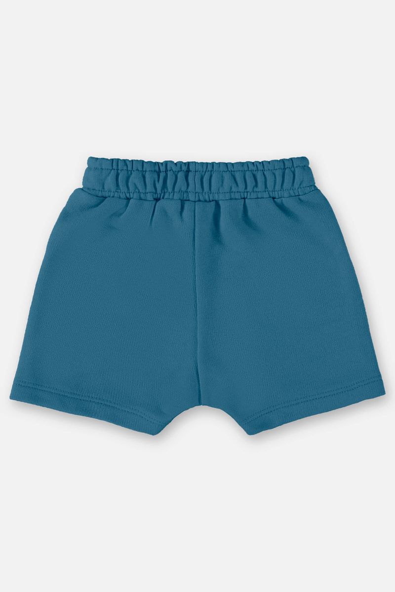 Short-Basico-para-Bebe-Menino-em-Moletom--Azul--Up-Baby
