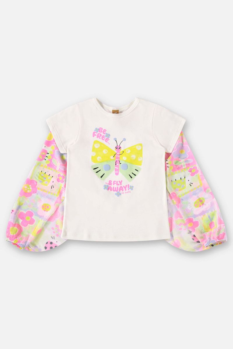 Pijama-Blusa-com-Asas-e-Short-Infantil-para-Meninas--Off-White--Up-Baby