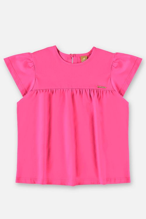 Bata Infantil Básica em Meia Malha (Rosa Pink Neon) Up Baby