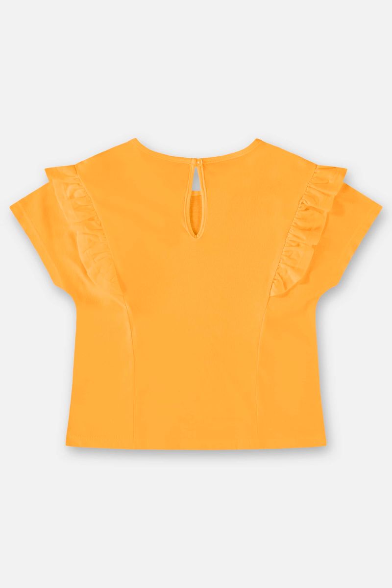 Blusa-Infantil-Basica-em-Meia-Malha--Laranja--Up-Baby