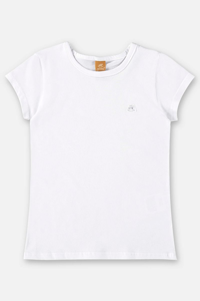 Blusa-Infantil-Manga-Curta-Basica-em-Cotton--Branco--Up-Baby