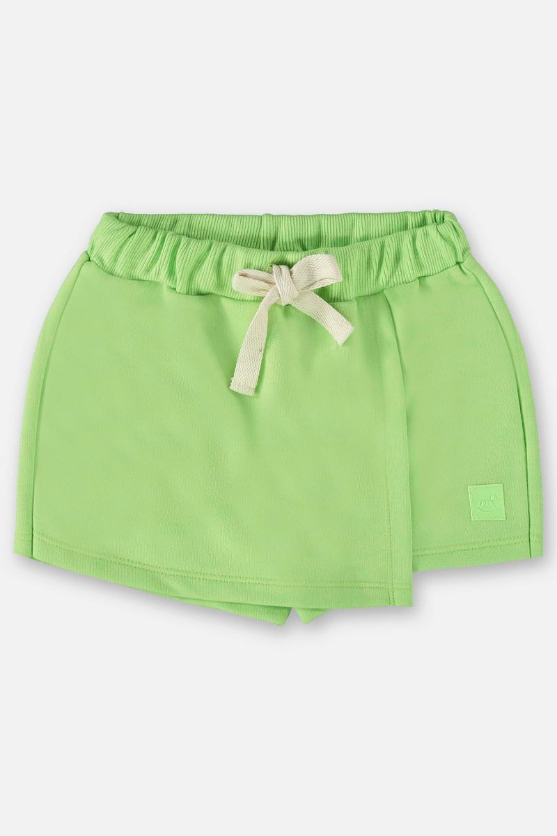 Short-Saia-Basico-Infantil-em-Moletom--Verde-Neon--Up-Baby