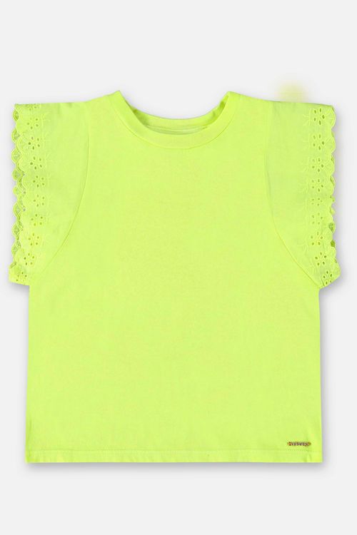 Blusa Manga Curta Básica Infantil (Amarelo) Up Baby