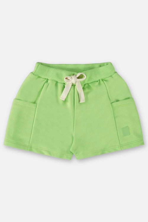 Short Básico Infantil para Meninas (Verde Neon) Up Baby