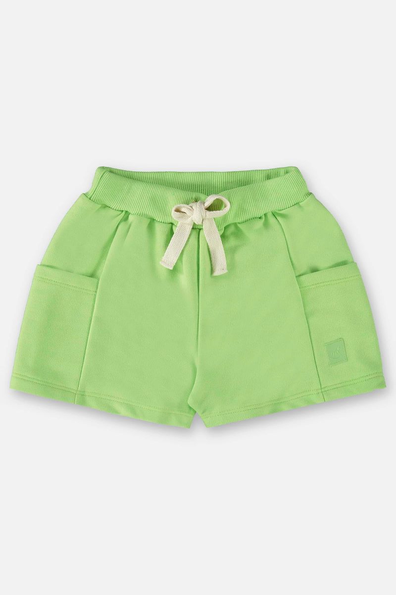 Short-Basico-Infantil-para-Meninas--Verde-Neon--Up-Baby