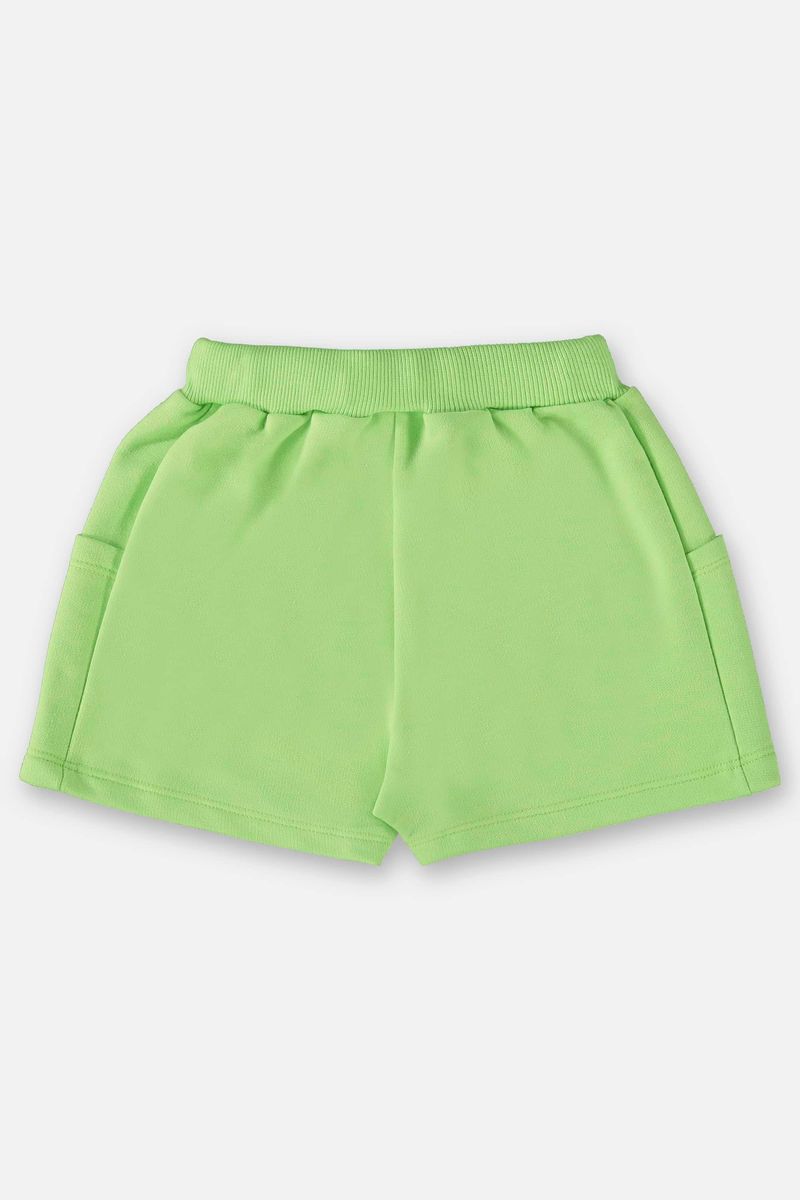 Short-Basico-Infantil-para-Meninas--Verde-Neon--Up-Baby