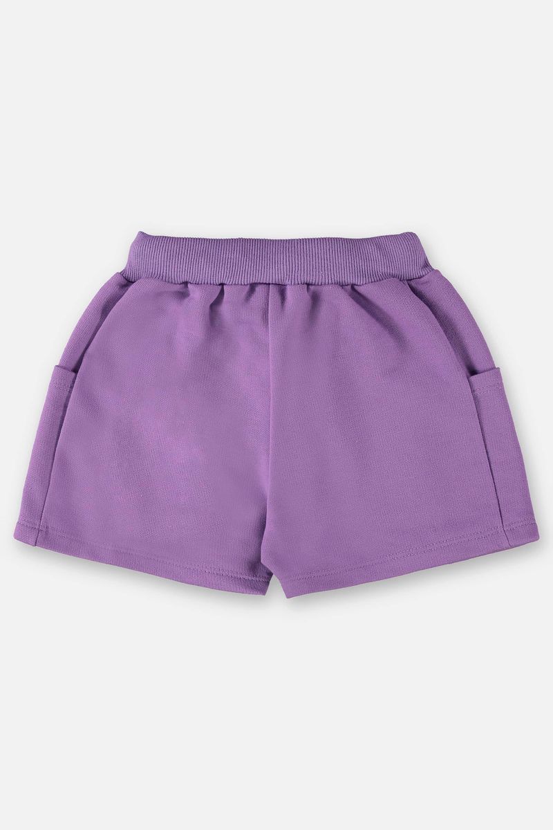 Short-Basico-Infantil-para-Meninas--Roxo--Up-Baby