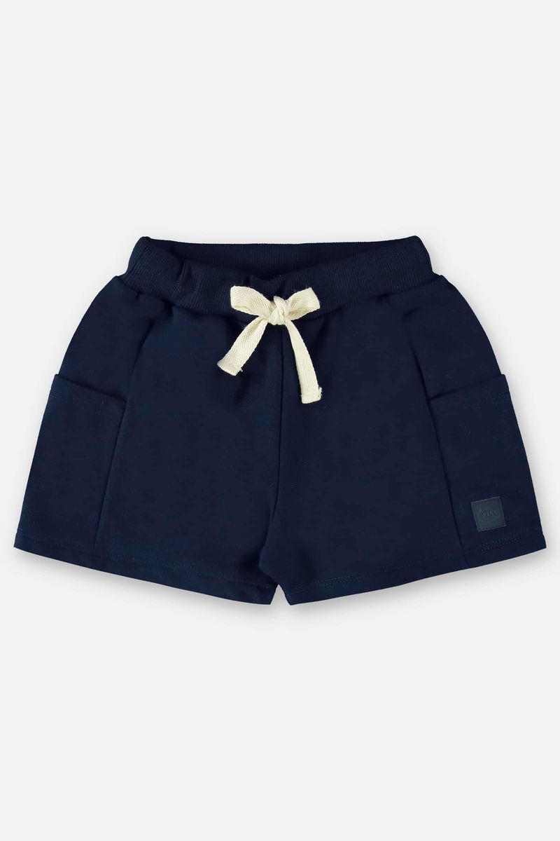 Short-Basico-Infantil-para-Meninas--Azul-Marinho--Up-Baby