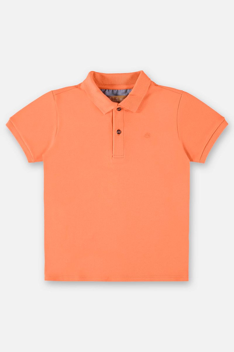 Camisa-Polo-Basica-Infantil-para-Meninos--Laranja--Up-Baby