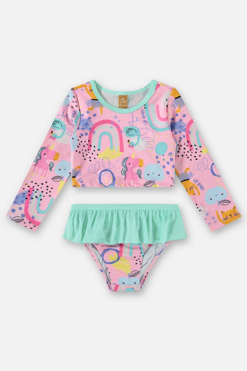 Biquini-Infantil-FPS-50-com-Blusa-e-Calcinha--Rosa--Up-Baby