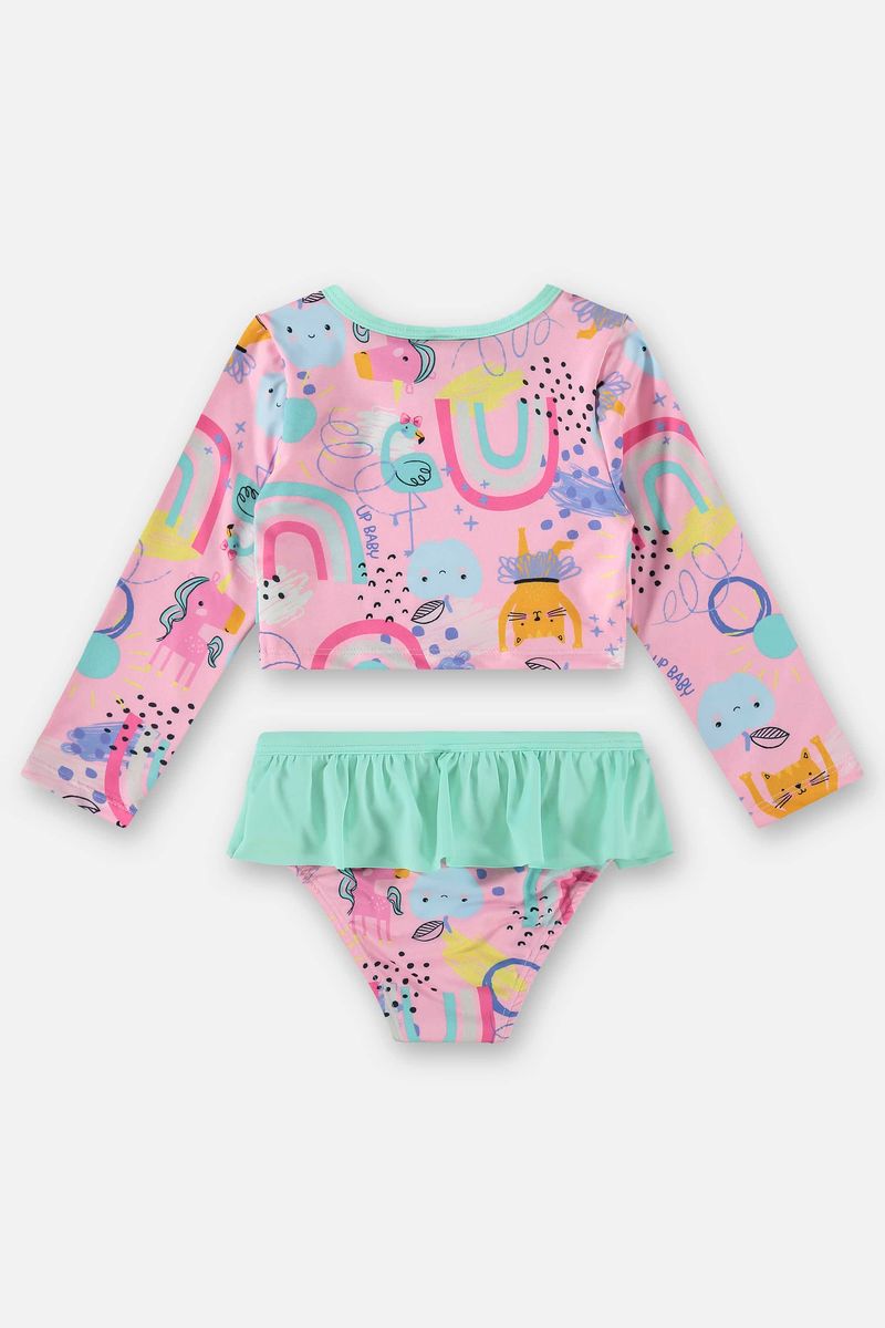 Biquini-Infantil-FPS-50-com-Blusa-e-Calcinha--Rosa--Up-Baby