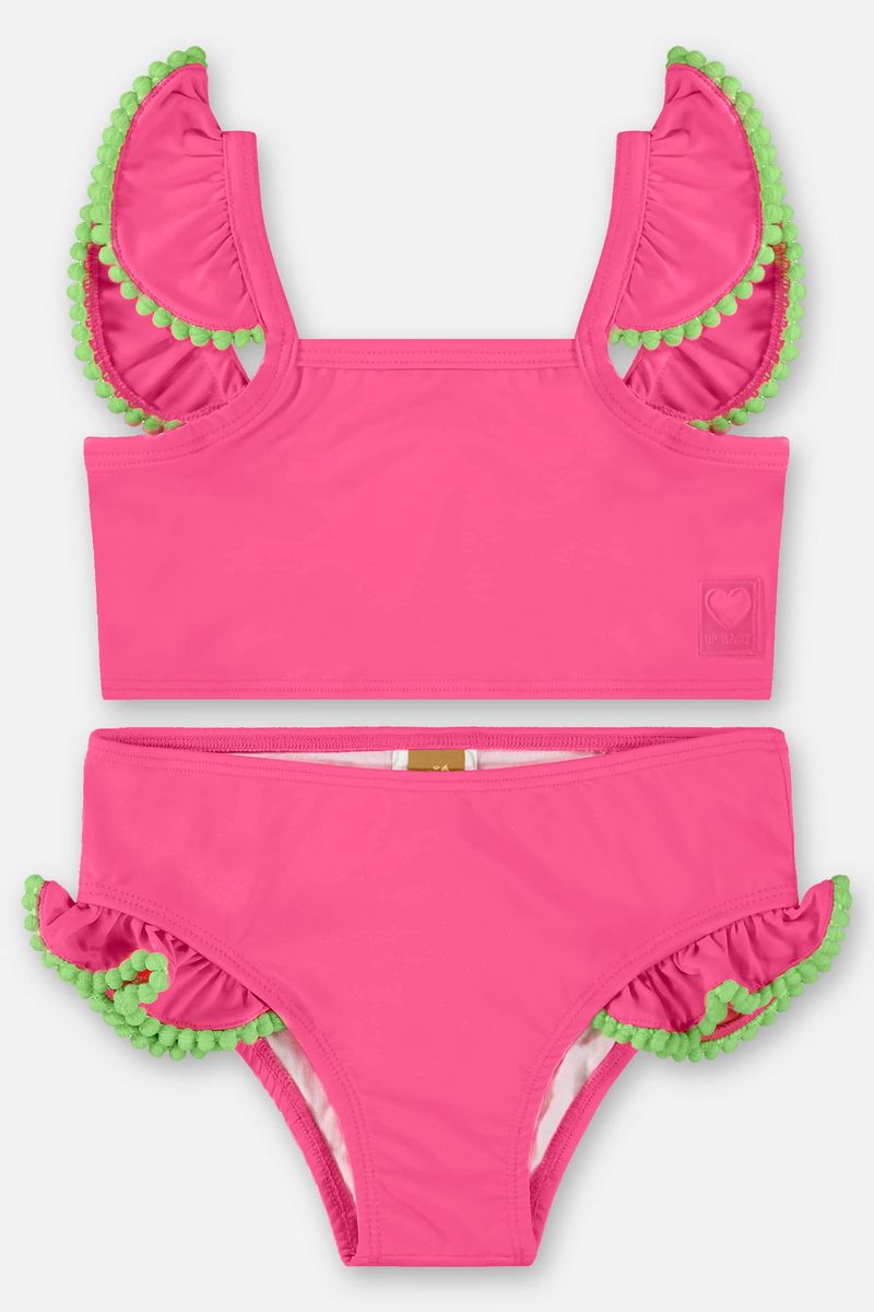 Biquini-Infantil-com-Top-e-Calcinha-FPS-50--Rosa-Pink-Neon--Up-Baby