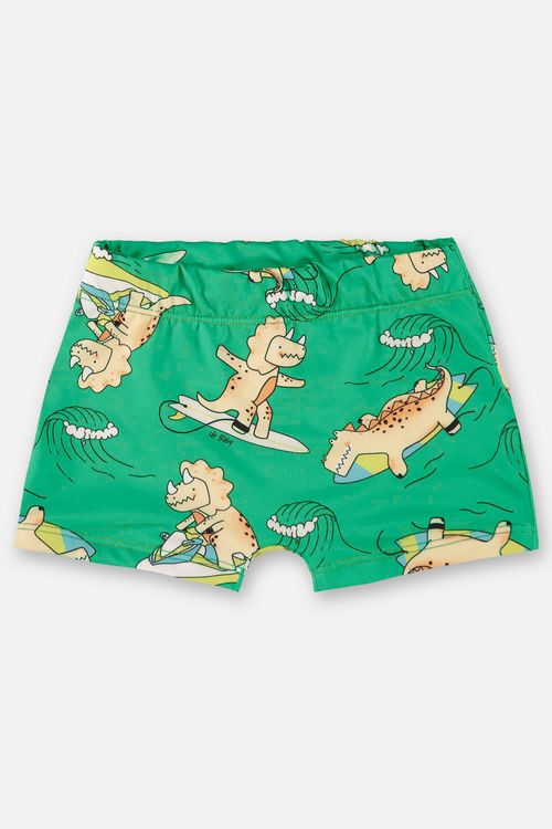 Sunga Boxer Infantil Forrada com FPS+50 (Verde) Up Baby