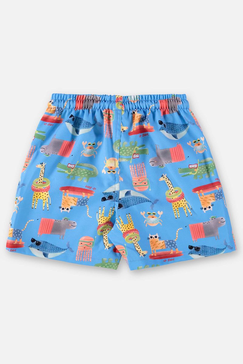Short-Infantil-para-Menino-em-Microfibra--Azul-Claro--Up-Baby