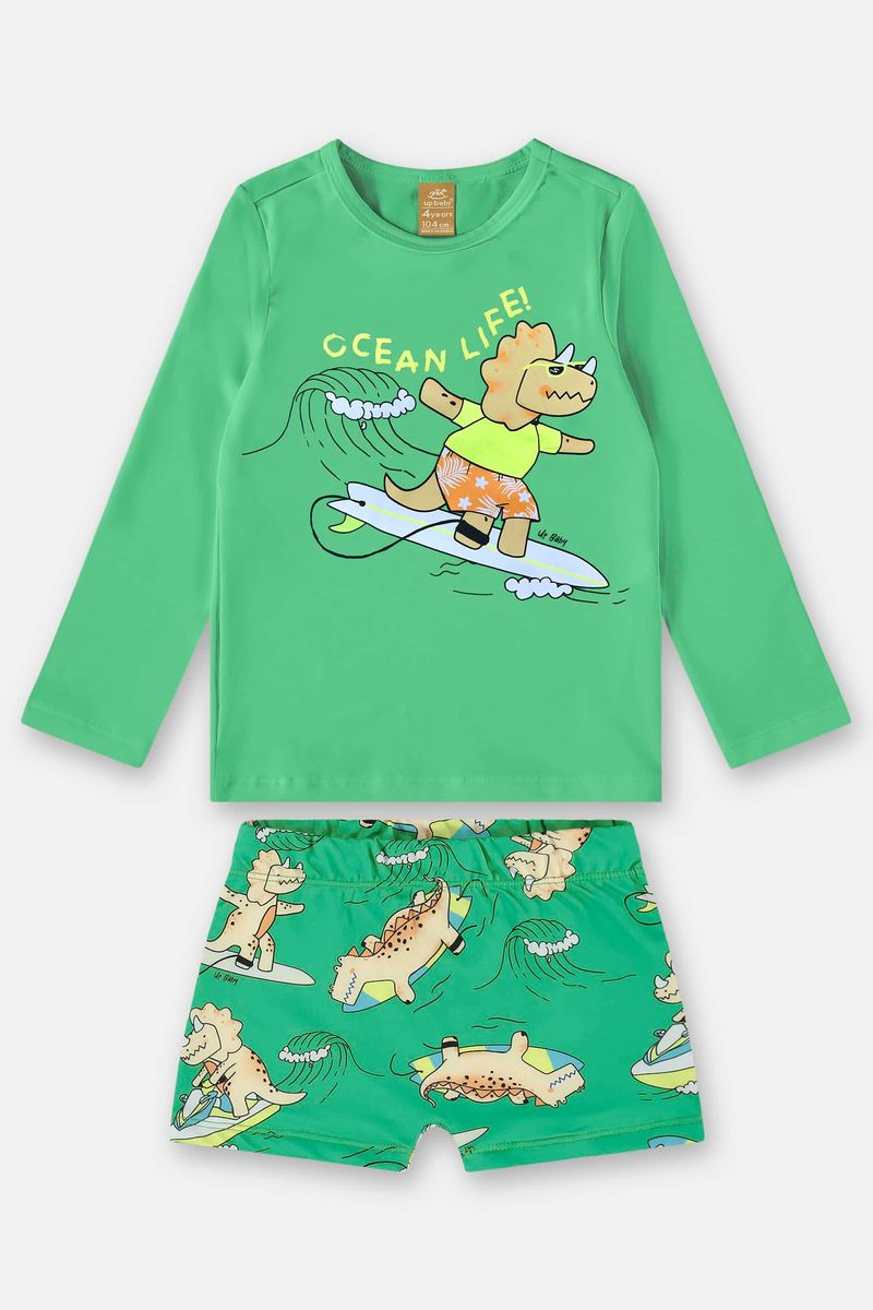 Conjunto-com-Camiseta-e-Sunga-FPS-50-Infantil--Verde--Up-Baby