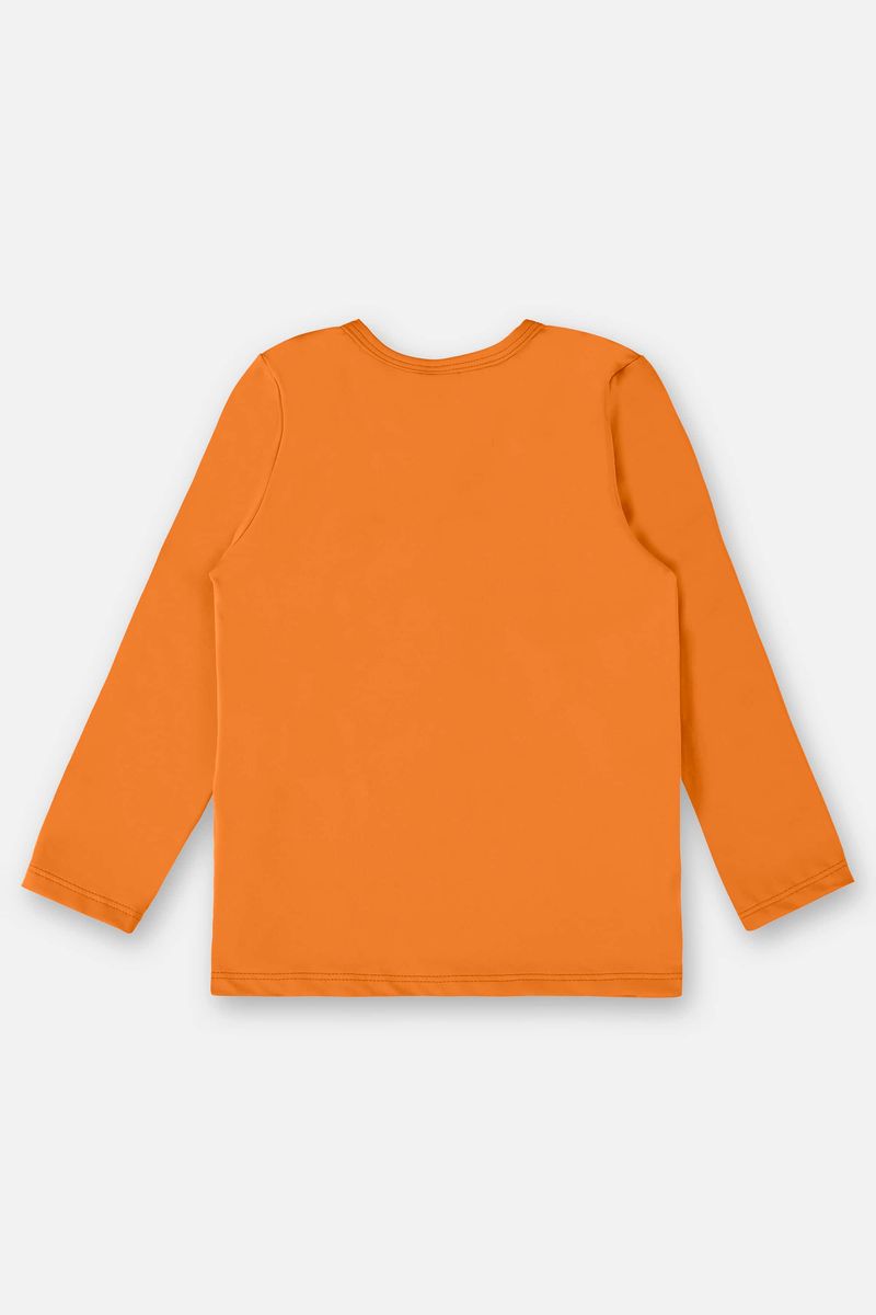 Camiseta-Unissex-Infantil-em-Malha-com-FPS-50--Laranja--Up-Baby