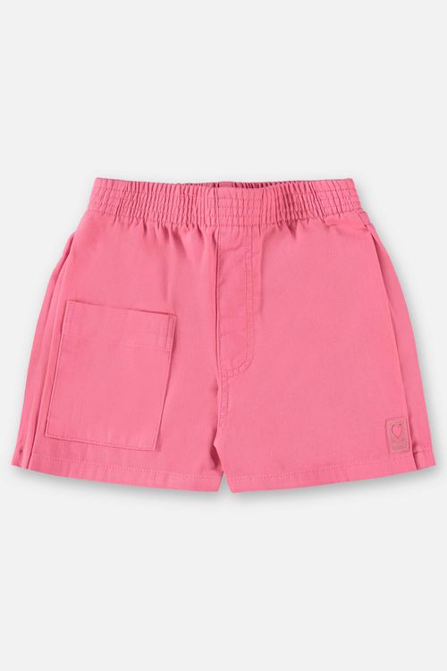 Short Infantil para Meninas em Sarja (Rosa) Up Baby