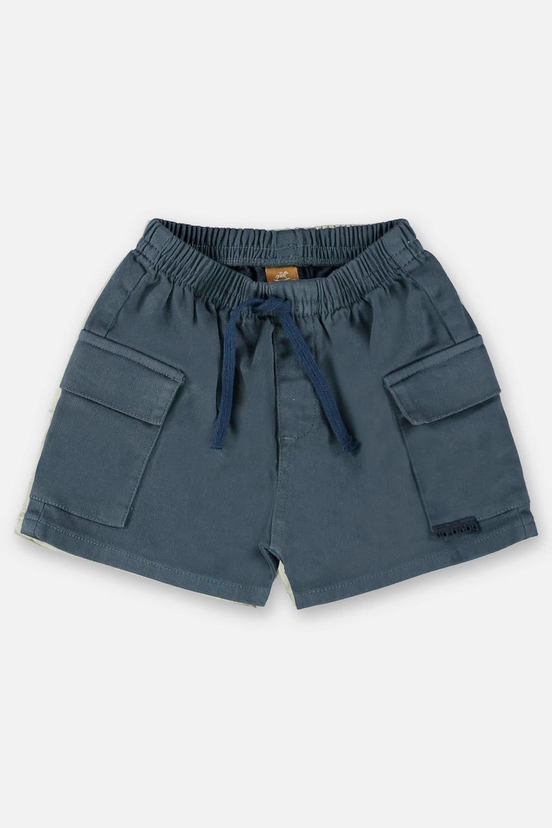 Conjunto-para-Bebe-Menino-com-Bata-e-Bermuda--Verde--Up-Baby