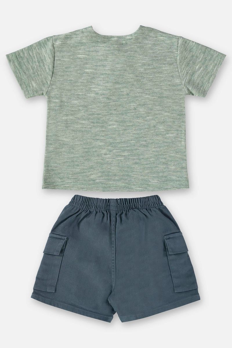 Conjunto-para-Bebe-Menino-com-Bata-e-Bermuda--Verde--Up-Baby