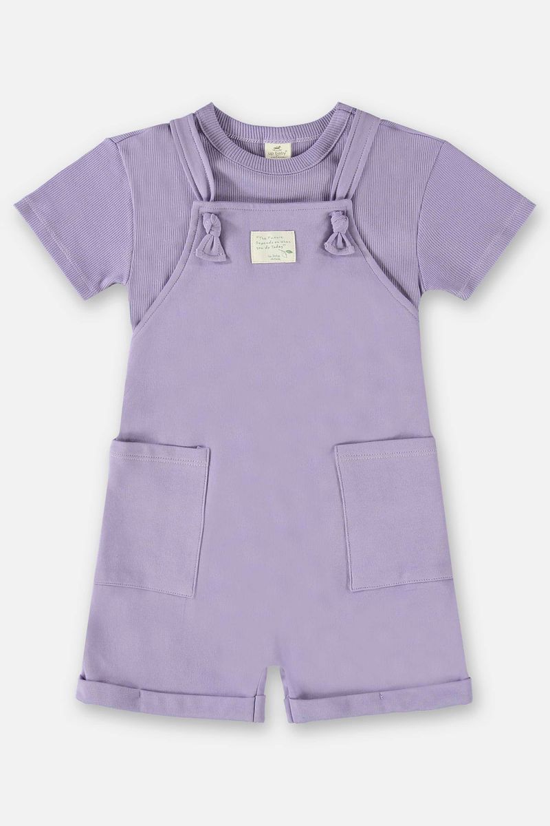 Conjunto-Blusa-e-Jardineira-Infantil-Unissex-Nature--Roxo--Up-Baby