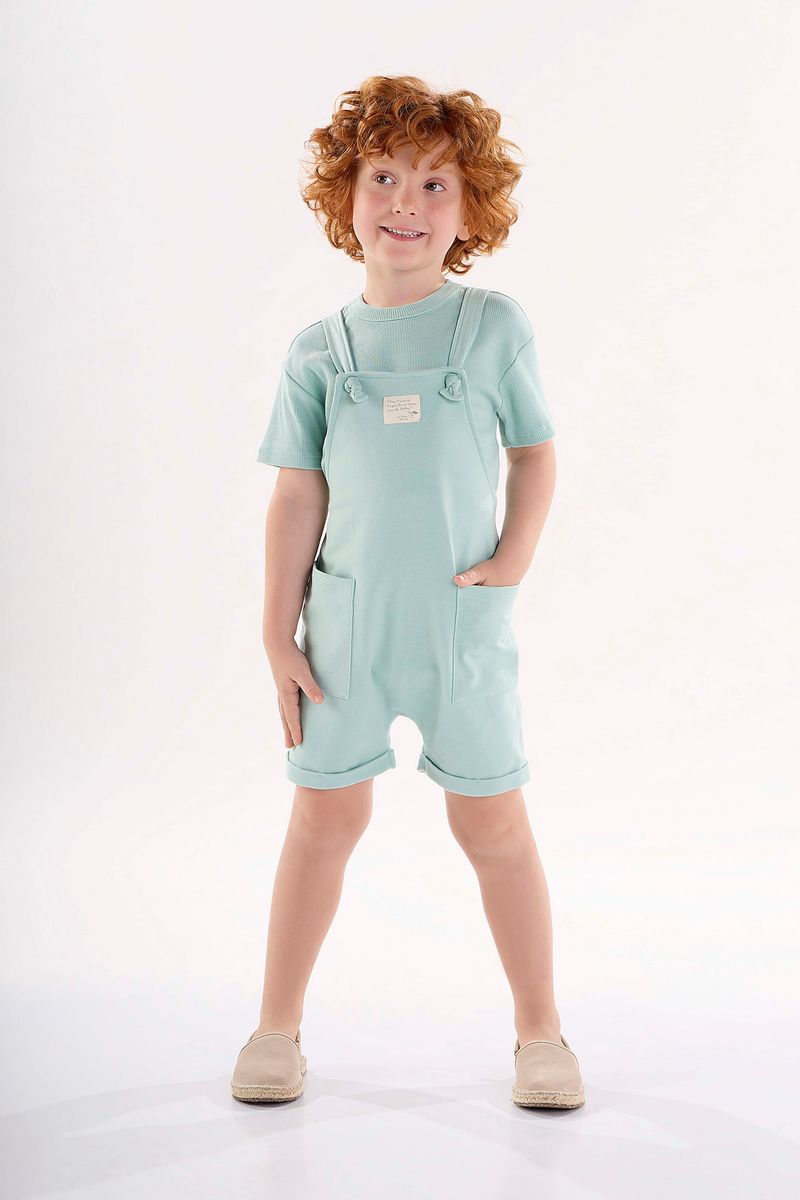 Conjunto-Blusa-e-Jardineira-Infantil-Unissex-Nature--Verde--Up-Baby