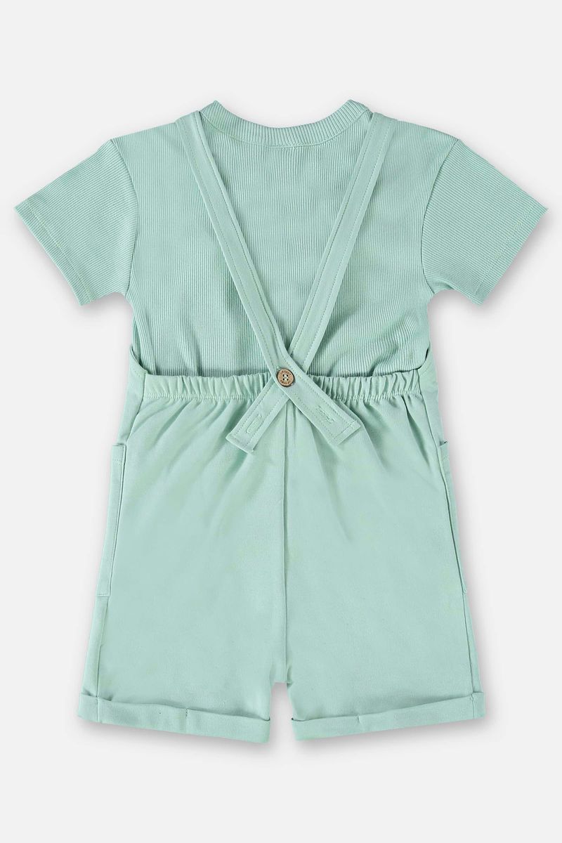Conjunto-Blusa-e-Jardineira-Infantil-Unissex-Nature--Verde--Up-Baby
