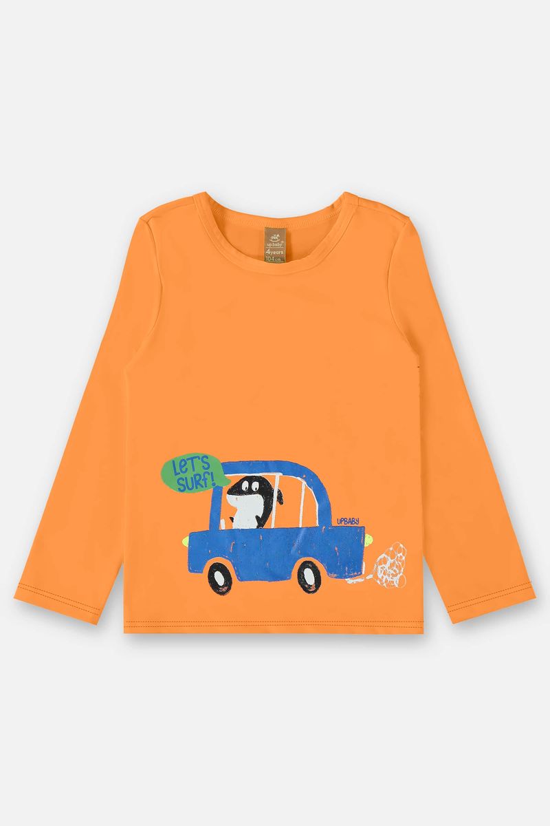 Conjunto-Infantil-para-Meninos-com-Protecao-FPS-50--Laranja--Up-Baby