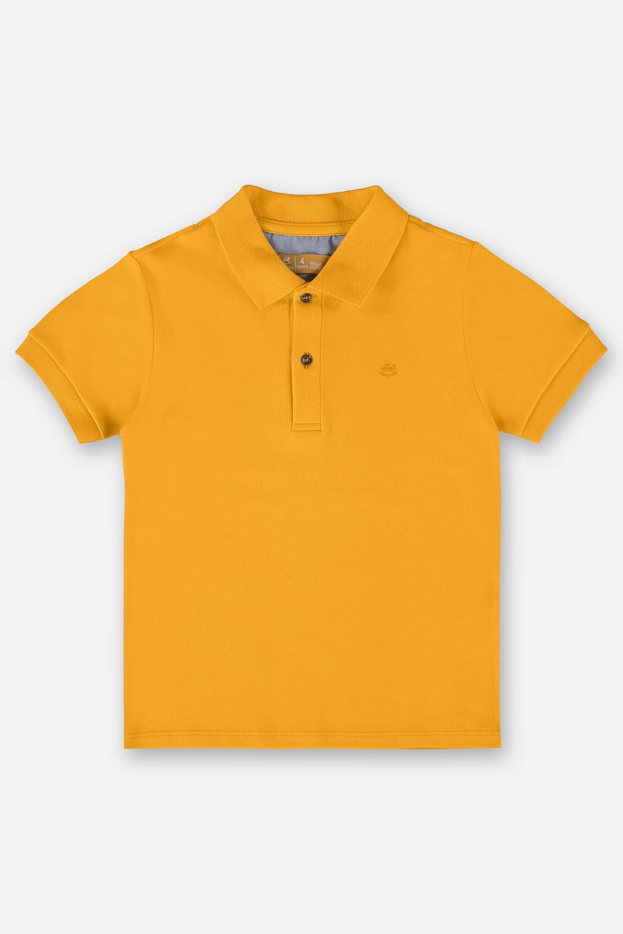 Up Baby - Camisa Polo Infantil para Menino em Suedine Amarelo - Up
