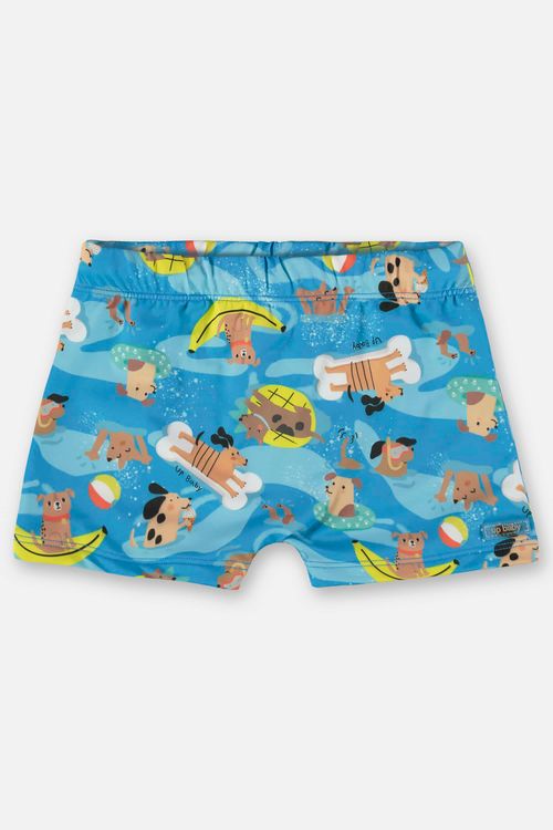 Sunga Boxer Infantil com Proteção FPS+50 (Azul) Up Baby