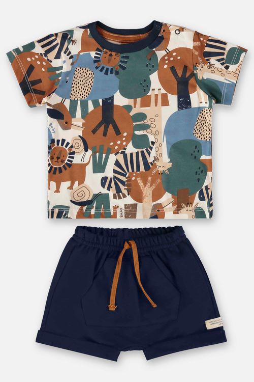 Conjunto para Bebê Menino Verão Safari (Bege) Up Baby