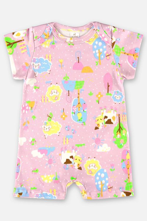 Macaquinho para Bebê Menina em Suedine Essentials (Lilás) Up Baby