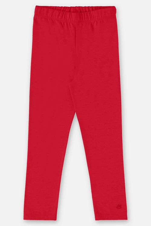 Calça Legging Básica Infantil em Cotton (Vermelho) Up Baby
