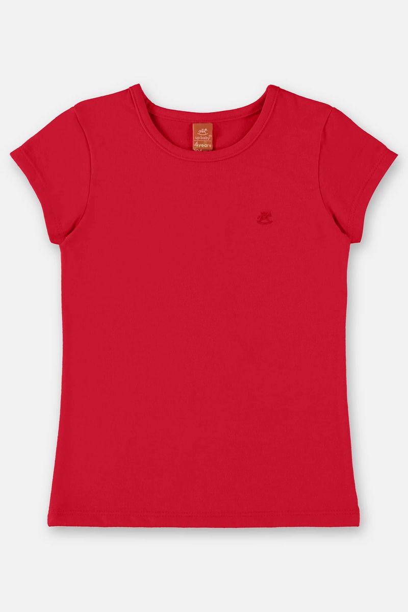 Blusa-Infantil-Manga-Curta-Basica-em-Cotton