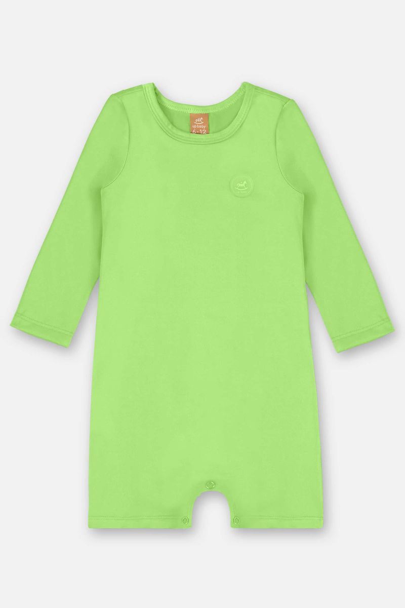 Macaquinho-Unissex-para-Bebe-com-FPS-50--Verde-Neon--Up-Baby