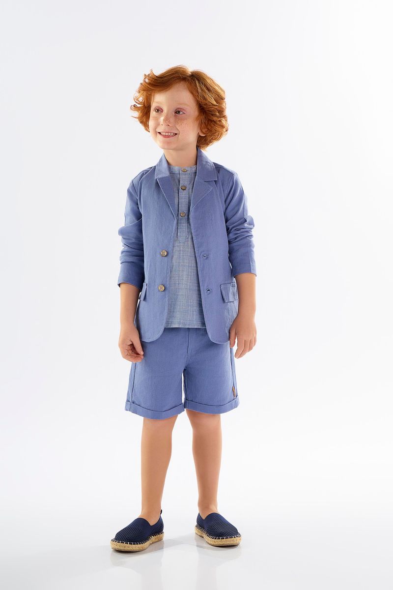 Bermuda-Infantil-para-Menino-em-Linho-com-Elastano-Azul-Up-Baby