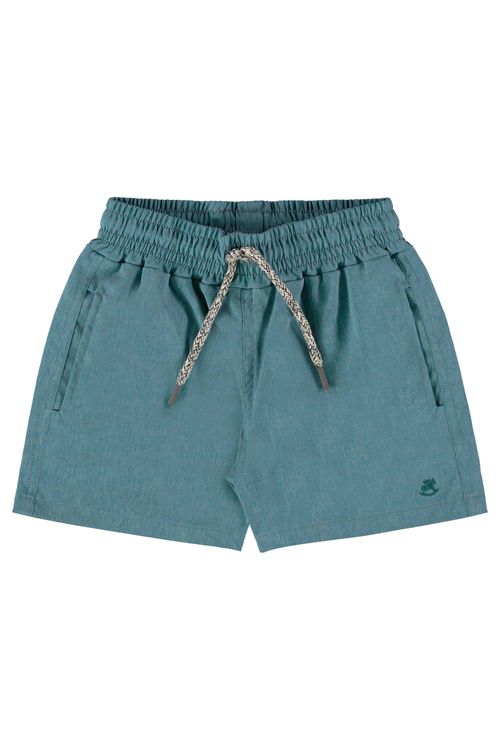 Short Infantil Básico para Menino em Poliéster (Azul) Up Baby