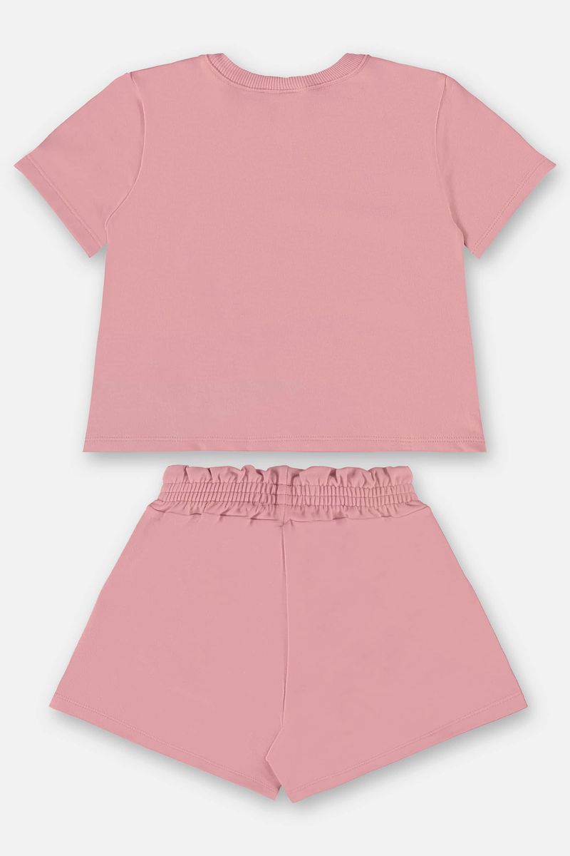 Conjunto-Infantil-para-Menina-com-Blusa-e-Short-Nature-Rosa-Up-Baby